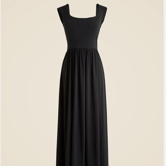 J. Crew Cap-sleeve midi dress in matte jersey - Picture 1 of 5